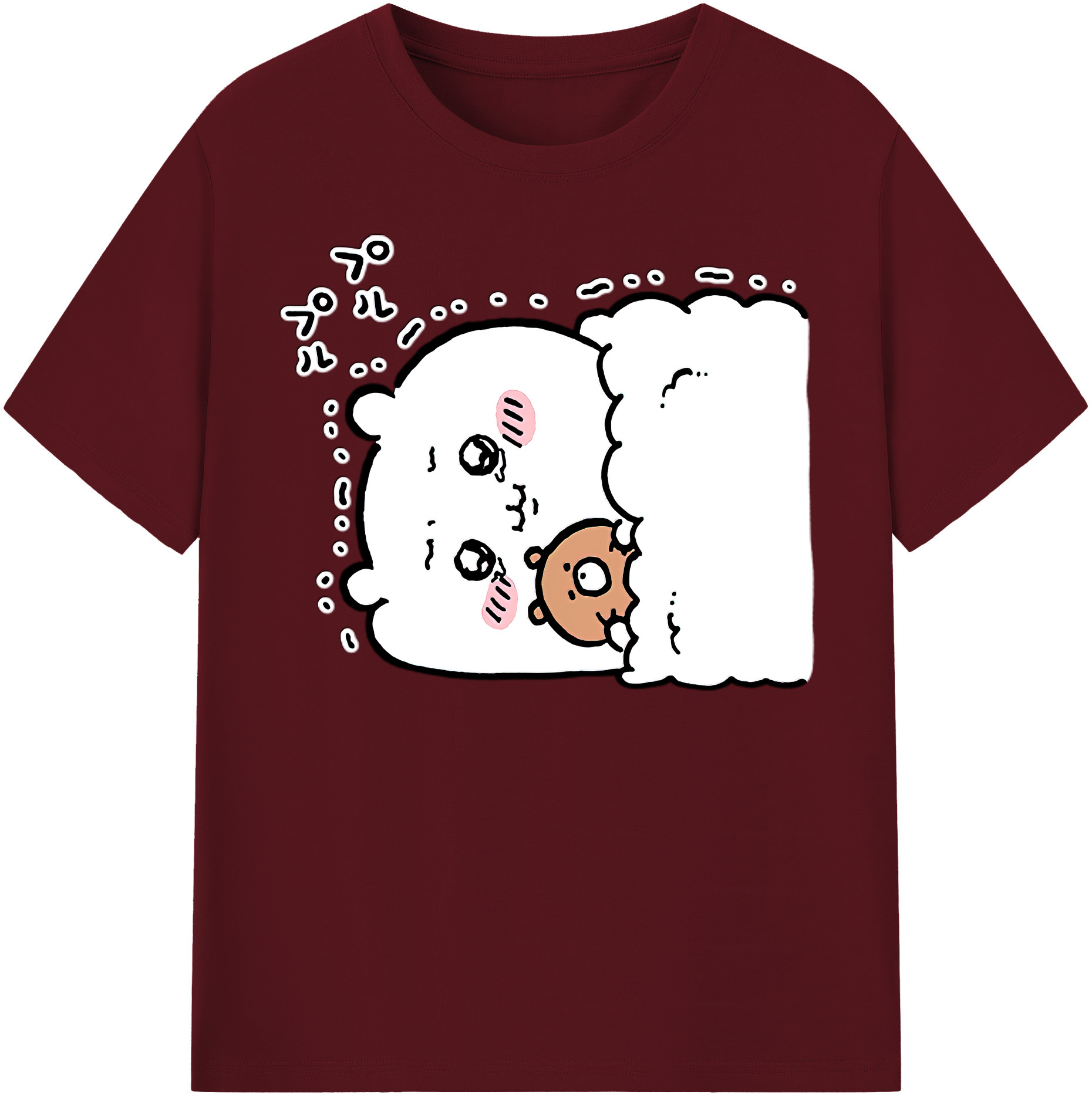（画像用） ちいかわ ちいかわ Chii-kawa chiikawa 綿100％半袖Tシャツ（フロントプリント）